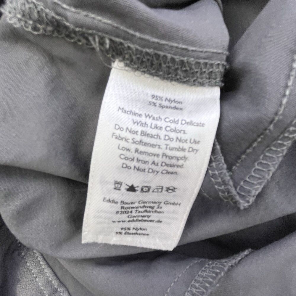 Eddie Bauer First Ascent Pants Mens 44x31 Gray Cargo Nylon Stretch Hiking - Picture 11 of 15